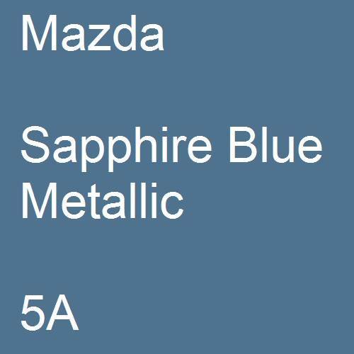 Mazda, Sapphire Blue Metallic, 5A.